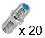 20 Pcs F81 Female Coax Cable 3GHZ Barrel Splice Connectors Coupler RG6 RG59 RG11. Fixed Price $9.99.