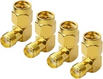 Sma To Female Right Angle 90-DEGREE Adapter Gold Plated Contacts Pack 4. Fixed Price $12.99.