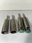 Complete Set Switchcraft 386A, 387A - Xlr Pin & Female To 1/4" Trs Plugs. Fixed Price $30.00.