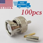 100XBNC Male Plug Straight Connector For Coaxial Cable RG316 RG174 - Us Stock. Fixed Price $26.99.