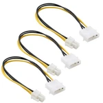 Lilila-ree 3-PACK LP4 Molex Male To Atx Pin Auxiliary Power Adapter Ca.... Fixed Price $12.76.
