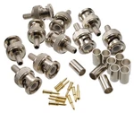 10-PACK, Bnc Male Crimp Type 50-OHM Rf Connectors For RG58, LMR195 Coax Wire. Fixed Price $19.95.