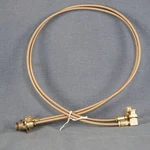 Two 34" Adapter Cables Bnc - Female, Tfe Teflon RG142B Tensolite Coax. Fixed Price $19.95.