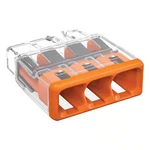 Wago Wire Connector 3 Port Push Electrical Splicing Orange 100 Pack Stranded. Fixed Price $15.69.