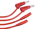 Multi-contact 32" Banana To F Stackable Test Leads 600V/18A Tektronix. Fixed Price $14.95.