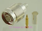 Premium W5SWL Series Male Coax Connector Crimp RG-8X LMR-240. Fixed Price $5.93.
