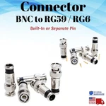 Bnc Compression Connector For RG6 RG59 Security Coaxial Cable Cctv Male Lot. Fixed Price $49.50.