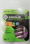 Greenlee PA9644 Compression Cable Tv "f" Connectors RG6 Quad 10-PACK. Fixed Price $25.27.