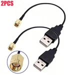 2PC Sma Male To Usb RG174 Coax Data Cable Computer Adapter For Rtl-sdr Ham Radio. Fixed Price $13.98.