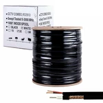 RG59 Siamese Coaxial Cable 1000FT 20AWG +18/2AWG Cctv Security Camera Wire Black. Fixed Price $108.95.