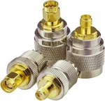 4PCS Sma Uhf Fr Coaxial Connector Kit PL259 SO239 Crimp Adapter. Fixed Price $9.90.
