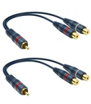 Dteedck Rca Splitter 1 2 Female Pack, Y Cable Audio Video. Fixed Price $11.97.