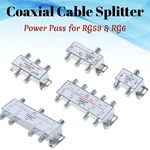 Coaxial Cable Splitter 4 8 Way RG6 RG59 5-2300 Mhz Satellite Hdtv. Fixed Price $10.50.