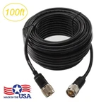 100FT RG8X Coax Uhf (PL259) Male To 50 Ohm Antenna Cable R-U100. Fixed Price $79.95.