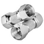 Rfadapter Male Coax Connector, 75OHM Type RG6 2-PACK, Silver. Fixed Price $11.84.