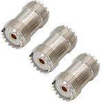 Exgoofit PL259 Connector 3-PACK SO239/UHF Female Coax Barrel.... Fixed Price $9.19.