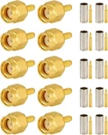 10 Pcs Connectors Male Crimp For RG316 RG174 Coax Cable. Fixed Price $10.37.