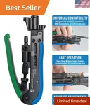 Universal Compression Tool With Dual Head For Coaxial Cable Connector. Fixed Price $70.99.