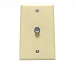 Aska Ivory Wall Plate Single F-81 Coax Connection High Frequency 3GHZ New. Fixed Price $8.25.