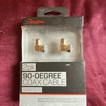 Rocketfish 90-DEGREE Coax Cable Adapters Gold Plated Pack RF-G1312 New. Fixed Price $8.88.