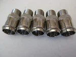 5 Pack Quick Type Push-on Connector Adapter Female Coax Steren 200-103. Fixed Price $8.95.