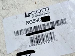 L-com RG58C 20AWG Highly Flexible RG-58 50OHM Coaxial Wireless Cable BLACK/50FT. Fixed Price $39.99.