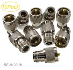 10-PACK N-type Female To Uhf PL259 50-OHM Coaxial Adapters, RF-N133-10. Fixed Price $20.90.