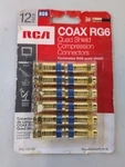 Rca Quad Shield Coax Connector Kit (12-PIECE) VHC14512R. Fixed Price $17.95.