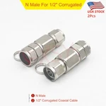 2PCS Male Connector Clamp For 1/2" Corrugated Coaxial Cable Andrew LDF4-50A. Fixed Price $13.75.