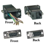 Lot 6 Cablewholesale 31D1-1740BK DB9 RS232 Female To RJ45 Cat Adapter. Fixed Price $22.00.