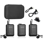 Movo WMX-1-DUO 2.4GHZ Dual Wireless Lavalier Microphone System Compatible. Fixed Price $47.47.