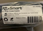 Foxsmart 6" RG6 Coax Cable Black. Fixed Price $7.50.
