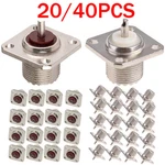 20/40 Pcs Uhf Female Jack SO239 Panel Chassis Mount Coax Cable Connectors Us. Fixed Price $17.86.