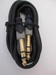 6' Ft 1/4" Gold Stereo Cable M-m Male Audio Plug Guitar Speaker Mic Philmore. Fixed Price $8.95.