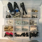 Coaxial Cable & Electronic Connectors, Tools Accessories In Plastic Box. Fixed Price $50.99.
