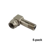 Ppc Belden Signaltight Raplus Right Angle Adapter For Coax Cables - 5 Pack. Fixed Price $29.95.