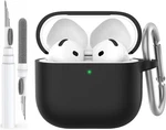 Ahastyle Airpods Case Cover (2024) With Cleaning Kit 4, A0-BLACK. Fixed Price $17.35.