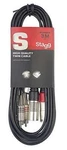 Stagg STC3CMXM Male Xlr To Rca Twin Cable - 10FT.. Fixed Price $21.09.