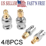 4/8PCS Bnc Sma Type Female Rf Connector Adapter Test Converter Kit. Fixed Price $14.98.