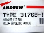 Andrew 31769-1 1" Hardware Kit For Heliax Waveguide Hangers New. Fixed Price $5.00.