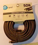 RG6 Coax Cable 50 Feet Jack 2 Connections Black Tv Computer. Fixed Price $6.00.