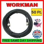 Workman 50' Coaxial Cable 95% Shield W/ Molded PL-259 Ends Ham/cb Radio Antenna. Fixed Price $43.95.