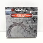 Radioshack 50-FT.DUAL Shielded Indoor/out RG-6/U 75-OHM Coax Cable 15-1548. Fixed Price $19.95.