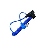 Kondor Blue Coiled D-tap To Locking Dc 2.5MM Right Angle Cable. Fixed Price $39.99.