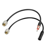 PL259 To Am/fm Adapter Kit 2PACK Uhf Din Plug Male/female RG58. Fixed Price $20.24.