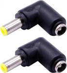 2PCS Dc Power Connector Adapter 90 Degree Angle 5.5MM X 2.5MM Male Plug Black. Fixed Price $8.91.