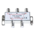 4 Way Splitter 5-2300 Mhz Coax Cable Adapter For RG59 RG6 Hdtv Satellite. Fixed Price $10.75.