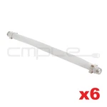 Flat Cord Type Coaxial Cable Jumper 8" In Tv Antenna Extender 6 Pcs. Fixed Price $12.49.