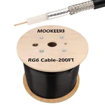 Moookeerf RG6 Coaxial Cable 200FT, 18 Awg 75 Ohm Dual Shield With Pure. Fixed Price $83.66.