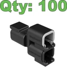(100) New Amphenol ATM04-2P-P007 Y-splitter Way Receptacle DTM04-2P-P007. Fixed Price $250.00.